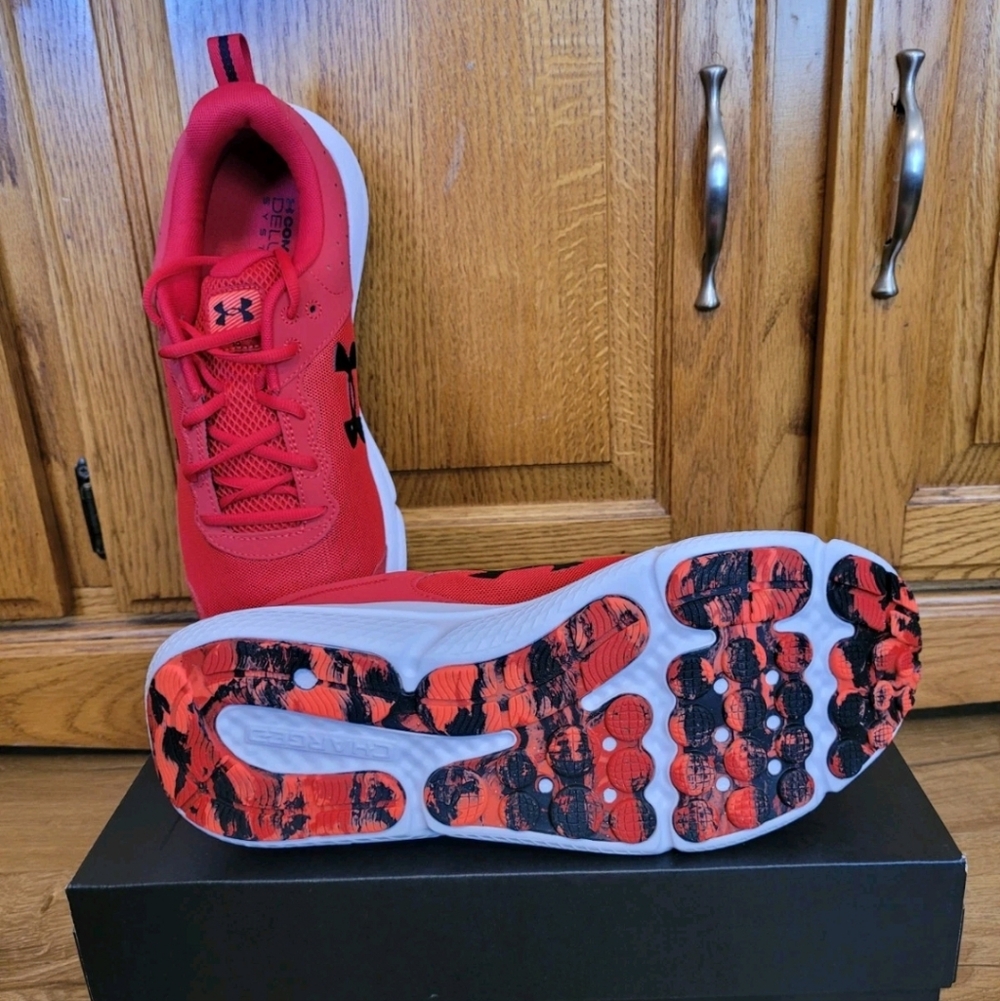 Under Armour Mens Size 11.5 UA Charged Assert 10 Red Athletic Shoe Sneaker NEW - Picture 4 of 10